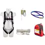 Protecta® vertikales Seilsicherungssystem, Anschlageinrichtung, Auffanggurt, Seilklemme, 15 m Sicherungsseil, Rucksack, 1150506